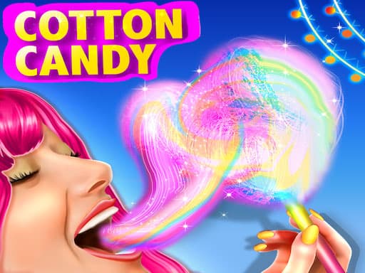 Rainbow Cotton Candy game screenshot - cooking - Free online game