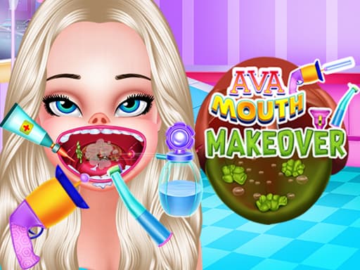 Captura de pantalla del juego Ava Mouth Makeover - girls - Juego gratuito en línea