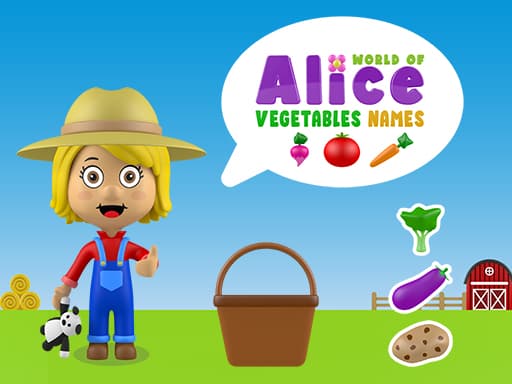 World of Alice   Vegetables Names game screenshot - cooking - Free online game