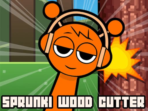 Sprunki Wood Cutter game screenshot - clicker - Free online game