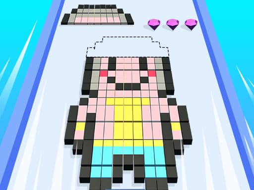 Blocks Stack Rush game screenshot - arcade - Free online game