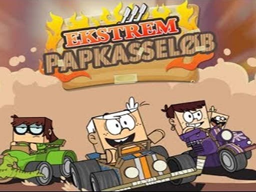 Cardboard Racing Time game screenshot - sports - Free online game