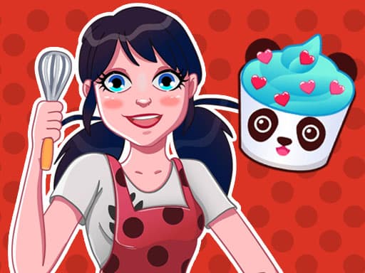 Ladybug Cooking Cupcake : Cooking games for girls game screenshot - cooking - Free online game