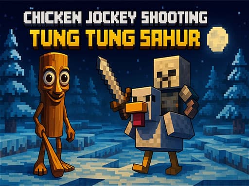 Chicken Jockey Shooting Tung Tung Sahur game screenshot - shooting - Free online game
