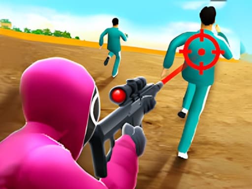 Captura de pantalla del juego Sniper Challenge Squid Game - shooting - Juego gratuito en línea