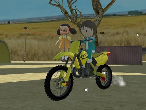 MSK Squid Game Motorcycle Stunts game screenshot - racing - Free online game