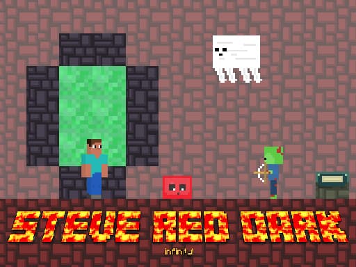 Captura de pantalla del juego Steve Red Dark - arcade - Juego gratuito en línea