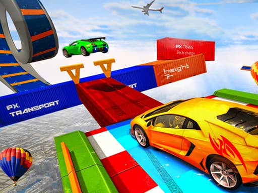 Captura de pantalla del juego Sky Ramp Car Mega Stunts Big Jump - racing - Juego gratuito en línea