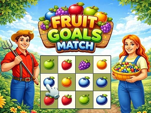 Captura de pantalla del juego Fruit Goals Match - puzzles - Juego gratuito en línea