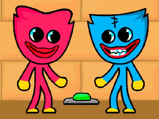 Kissy Missy and Huggy Wuggy game screenshot - puzzles - Free online game