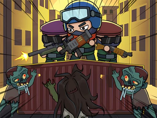 Zombie Idle Defense game screenshot - arcade - Free online game