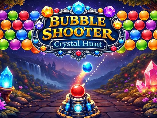 Captura de pantalla del juego Bubble Shooter Crystal Hunt - shooting - Juego gratuito en línea
