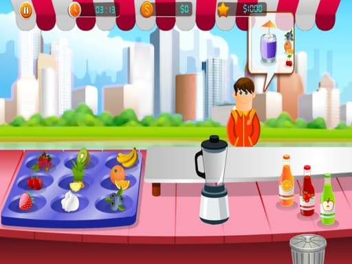 Drink Buffet game screenshot - cooking - Free online game