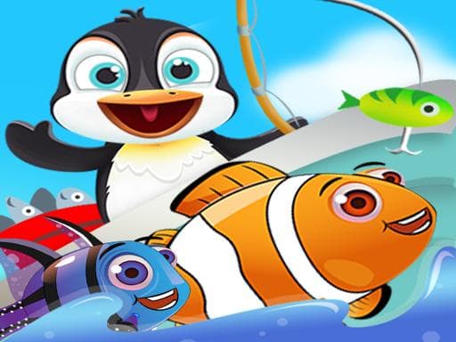 Captura de pantalla del juego Fish Games For Kids |Trawling Penguin Games online - sports - Juego gratuito en línea