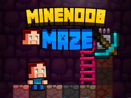 Mine Noob Maze game screenshot - hypercasual - Free online game