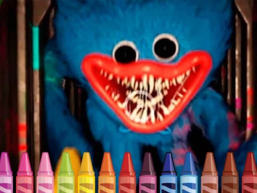 Hugie Wugie Coloring game screenshot - arcade - Free online game