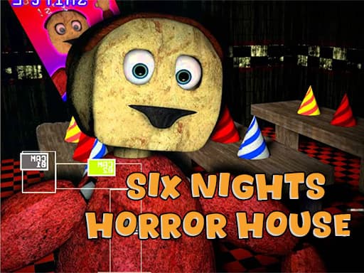 Six Nights at Horror House game screenshot - clicker - Free online game