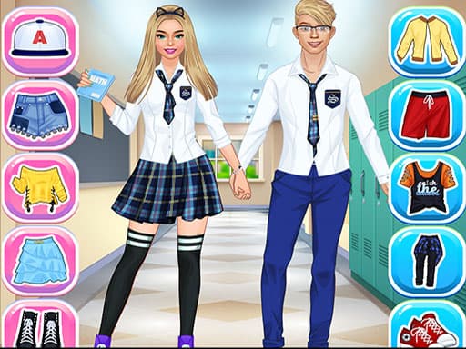 College Girl &amp; Boy Makeover游戏截图 - girls - 免费在线游戏