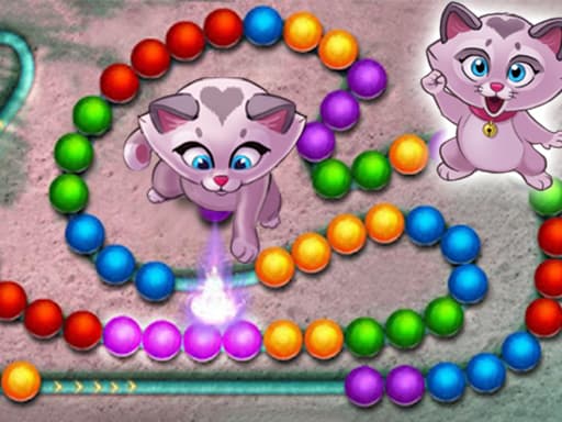 Captura de pantalla del juego Kitty Marbles - puzzles - Juego gratuito en línea