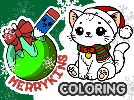 MerryKins Coloring game screenshot - girls - Free online game
