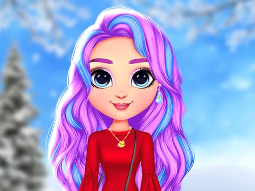 Rainbow Girls Perfect Winter Outfits game screenshot - girls - Free online game