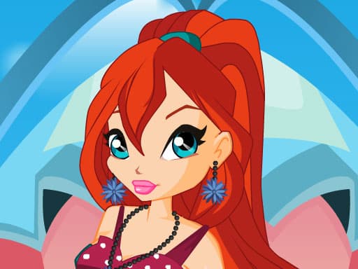 Bloom Lovely Girl Dress Up game screenshot - girls - Free online game