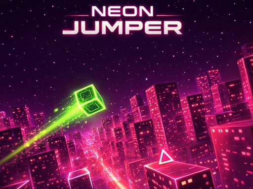 NEON JUMPER game screenshot - hypercasual - Free online game