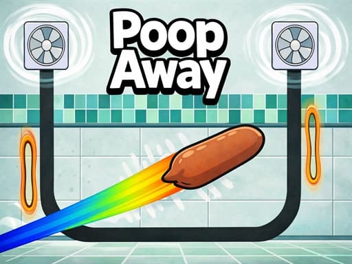 Poop Away game screenshot - puzzles - Free online game
