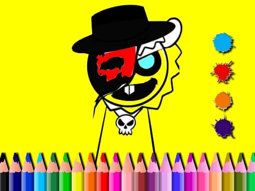 Sprunki Coloring Time game screenshot - girls - Free online game