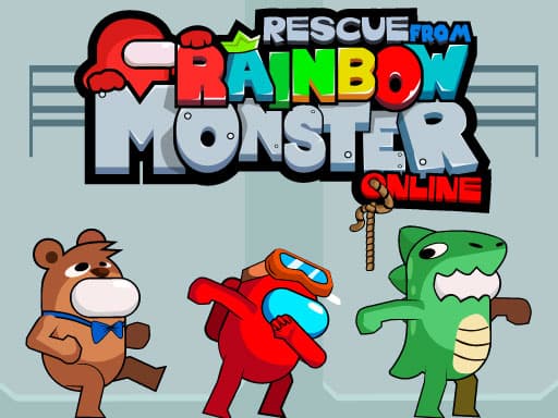 Captura de pantalla del juego Rescue from Rainbow Monster Online - clicker - Juego gratuito en línea