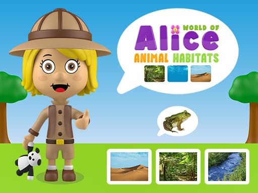 Captura de pantalla del juego World of Alice  Animal Habitat - puzzles - Juego gratuito en línea