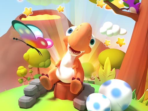 Dino-Piler game screenshot - hypercasual - Free online game