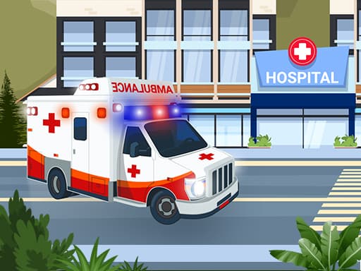 Captura de pantalla del juego Ambulance Driver - racing - Juego gratuito en línea
