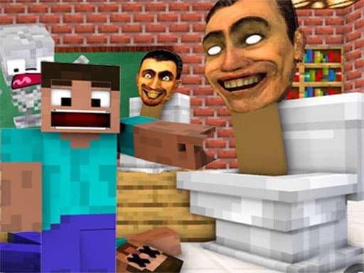 Minecraft Skibidi Toilet游戏截图 - arcade - 免费在线游戏