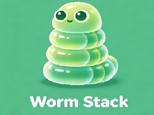 Worm Stack game screenshot - puzzles - Free online game