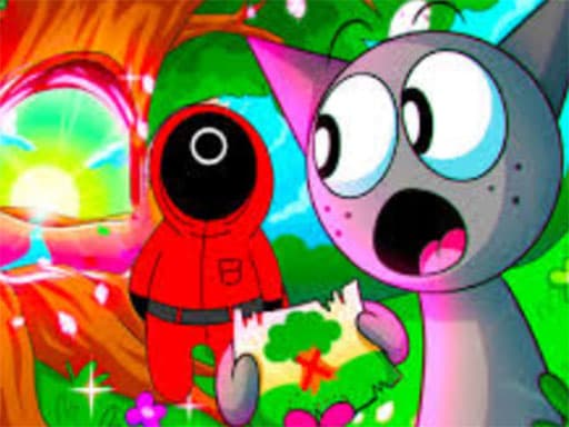 When Sprunki Meet Squid Game game screenshot - arcade - Free online game