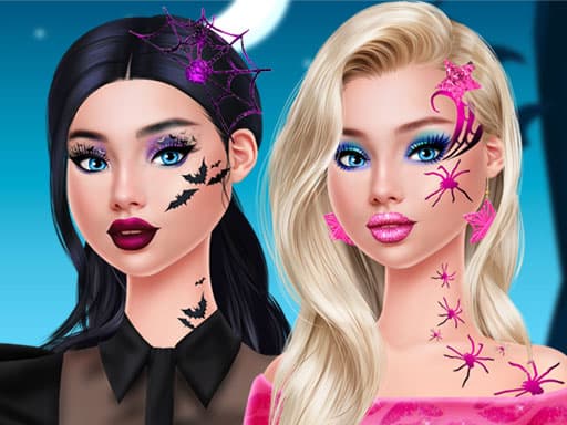 Pop Culture Halloween Makeup game screenshot - girls - Free online game