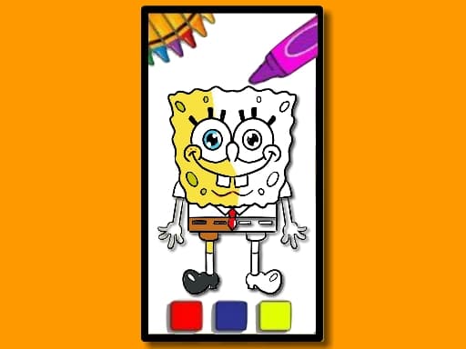 Captura de pantalla del juego SpongeBob Coloring Adventure - girls - Juego gratuito en línea