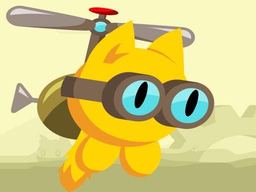 Captura de pantalla del juego FlapCat Copters - adventure - Juego gratuito en línea
