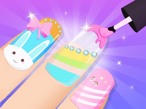 Girls Fun Nail Salon game screenshot - girls - Free online game