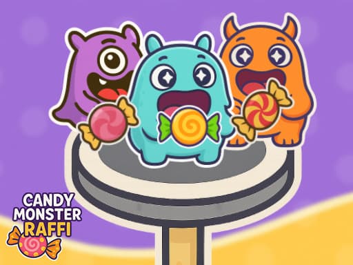 Candy Monster Raffi game screenshot - hypercasual - Free online game