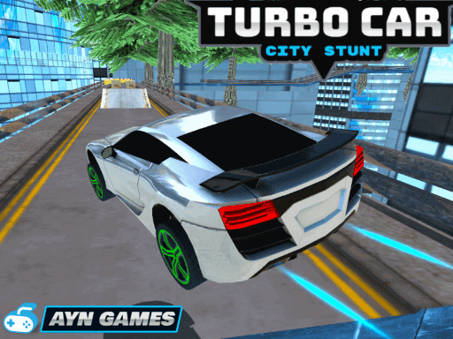 Captura de pantalla del juego Turbo Car City Stunt - racing - Juego gratuito en línea