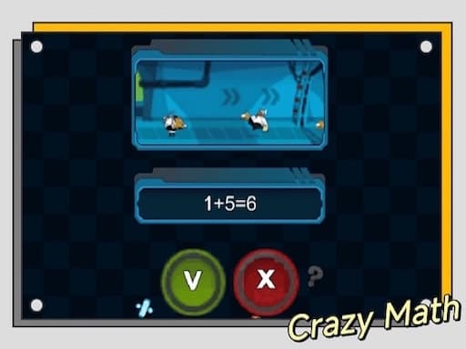 CrazyMath game screenshot - shooting - Free online game