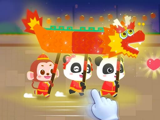 Little Panda Chinese Festival Crafts game screenshot - girls - Free online game