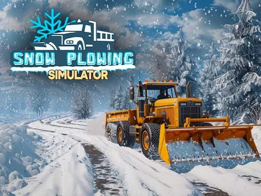 Snow Plowing Simulator game screenshot - adventure - Free online game