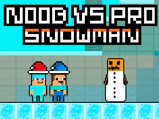 Noob vs Pro Snowman游戏截图 - arcade - 免费在线游戏