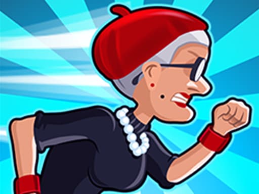 Captura de pantalla del juego Angry Gran Run: Paris - hypercasual - Juego gratuito en línea