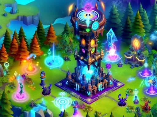 2D Fantasy Tower Defence游戏截图 - hypercasual - 免费在线游戏
