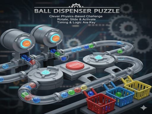 Ball Dispensor Puzzle game screenshot - arcade - Free online game