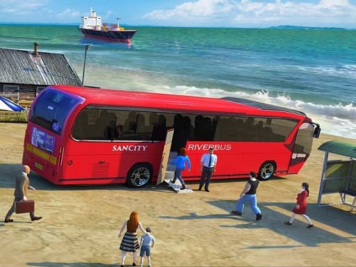 Water Surfer Bus Simulation Game 3D游戏截图 - racing - 免费在线游戏